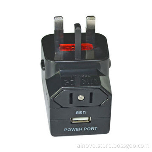Multiple Adapter, UK/US/AUS/EU Type Plugs, Used in 150 Countries, for iPhone, Tablet PCNew